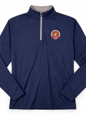 FootJoy Golf 1/4 Zip Pullover Navy Core Performance Long Sleeve L